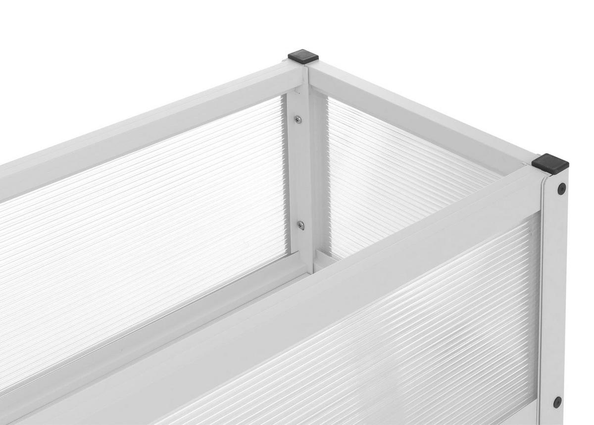 HOCHBEET 82x120x30cm Weiß - Weiß, Metall (120/82/30cm) - PROREGAL