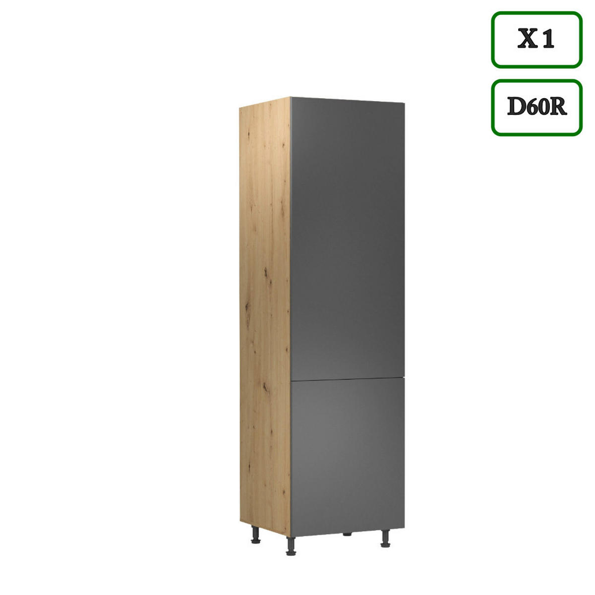 WINKELKÜCHE 330 cm - Langen K100-M330 - in Grau/Matt - Grau, Holz (330/212/210cm)