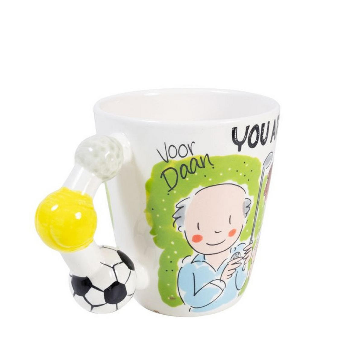 BECHER Dad You're a Champ in Bunt - 350 ml - Multicolor, Keramik (0.35L) - Blond Amsterdam