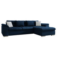 ECKSOFA Diana, Seite: Rechts - Dunkelblau, Holz/Textil (280/160cm) - MIRJAN24