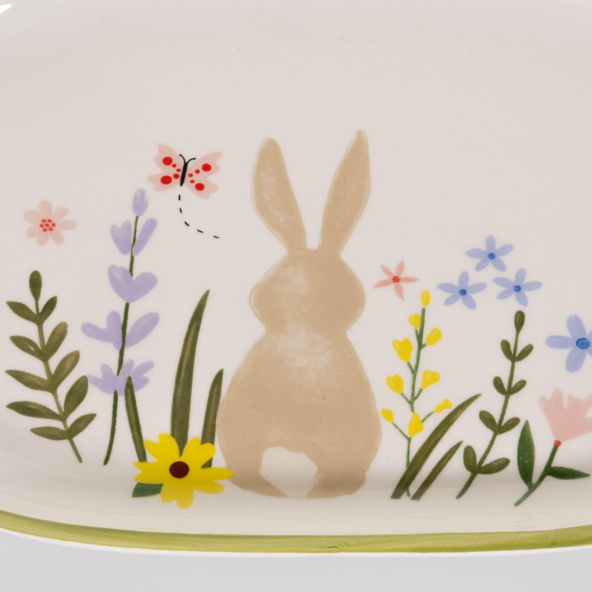 SERVIERPLATTE Gabby 24,5/16 cm - Multicolor, Keramik (16/2.5/24.5cm) - Boltze Home