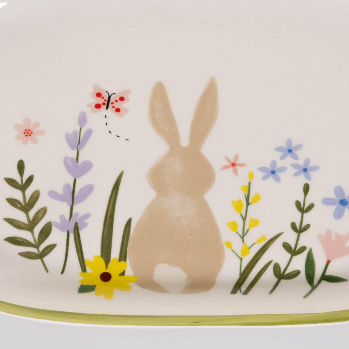 SERVIERPLATTE Gabby 24,5/16 cm - Multicolor, Keramik (16/2.5/24.5cm) - Boltze Home