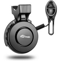 FAHRRADKLINGEL Elektrisch USB Wiederaufladbar 100db Schwarz - Schwarz, Kunststoff (5/1/6.6cm)