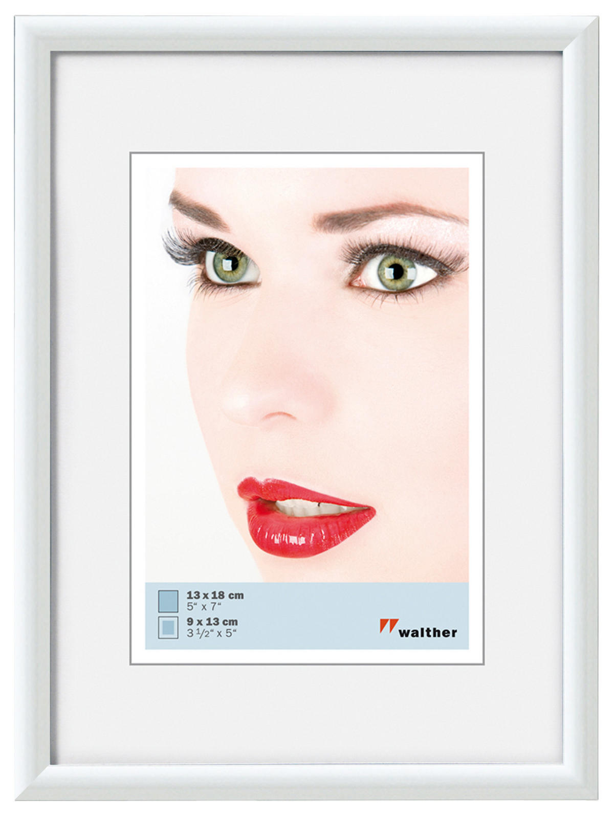 BILDERRAHMEN Galeria Kst.Rahmen 15x20 cm WEISS - Weiß, Kunststoff (16.5/21.3/2cm) - walther design