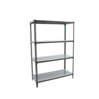 SCHWERLASTREGAL Mid Metal Shark HxBxT 150 x 100 x 40 cm Fachlast 180 kg Anthrazit-Verzinkt - Anthrazit, Metall (100/150/40cm) - PROREGAL