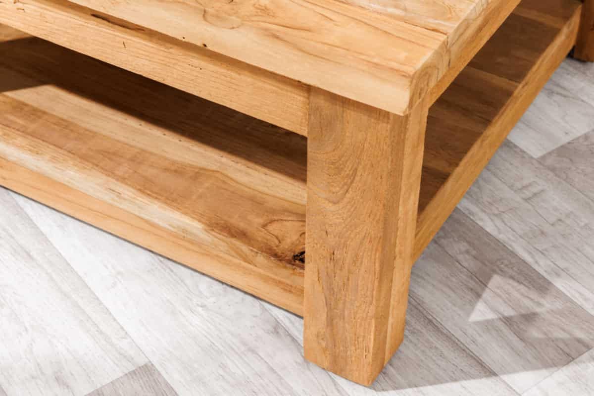 COUCHTISCH JAVA Teakholz quadratisch Natur 70cm - Schwarz/Braun, Holz (70/70/32cm) - riess-ambiente
