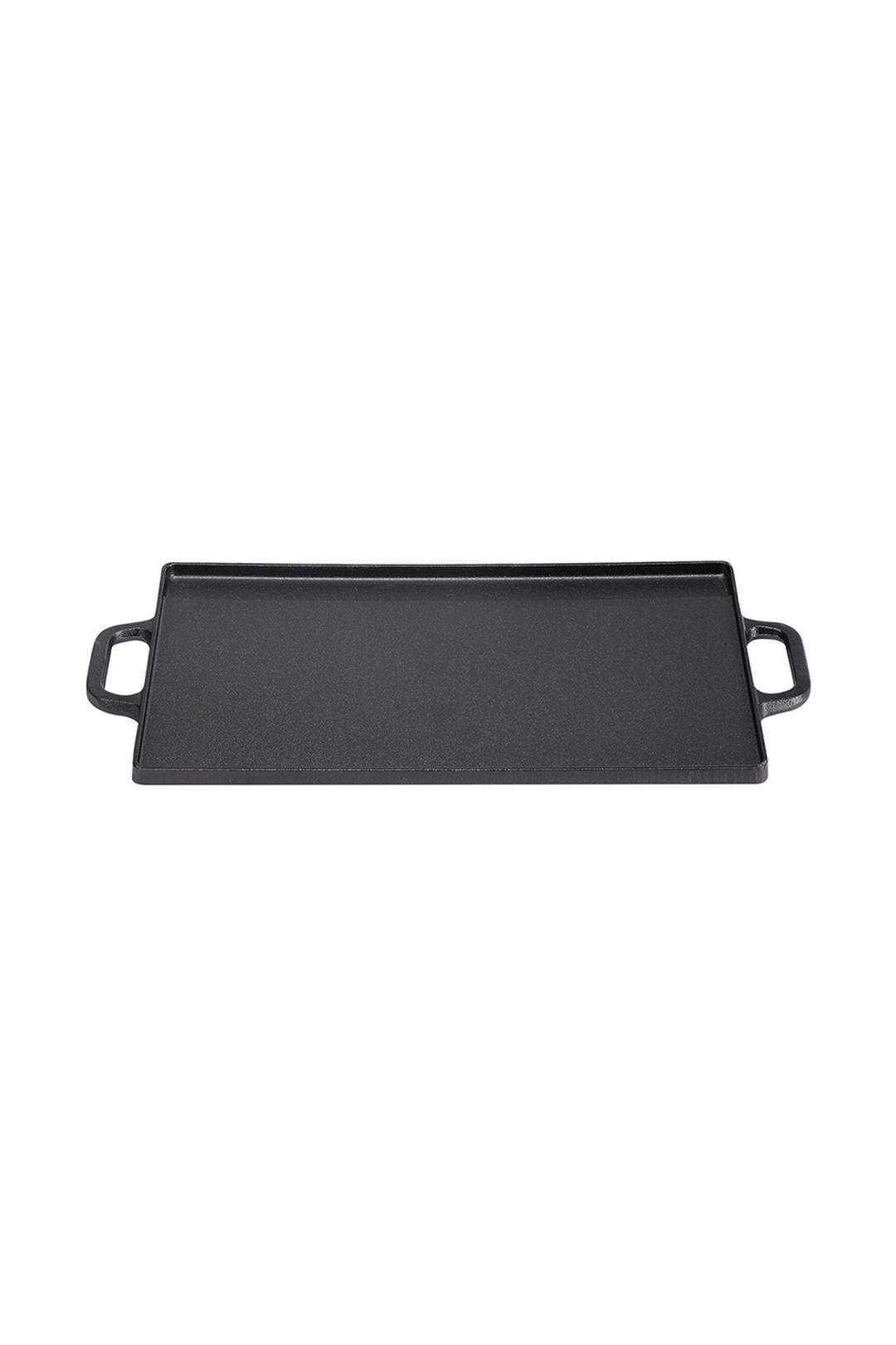 GRILLPFANNE Wendbare aus Gusseisen in Schwarz mit Antihaftbeschichtung 45 x 22 x 2 cm 3,2 kg - Schwarz, Metall (22/45/2cm) - Livingandhome