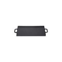 GRILLPFANNE Wendbare aus Gusseisen in Schwarz mit Antihaftbeschichtung 45 x 22 x 2 cm 3,2 kg - Schwarz, Metall (22/45/2cm) - Livingandhome