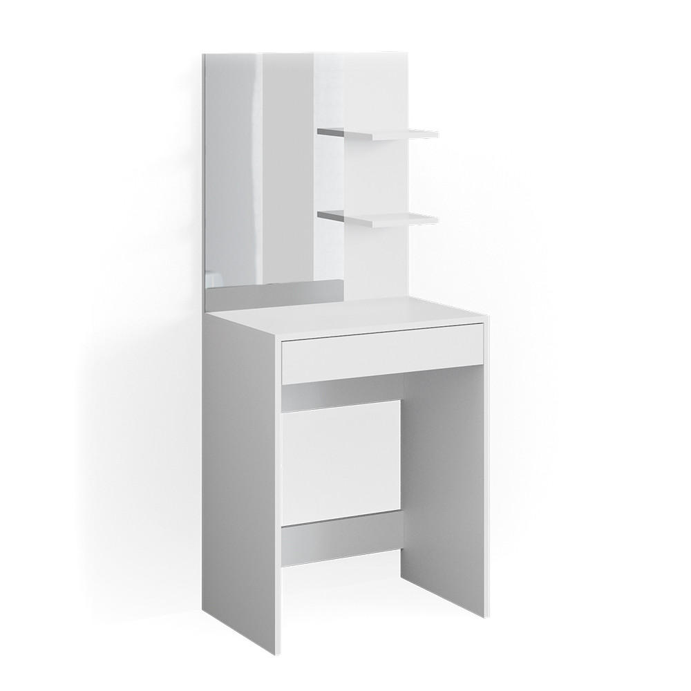 SCHMINKTISCH Isabelle Weiß 60 cm - Weiß, Holzwerkstoff (60/140/40cm) - Vicco