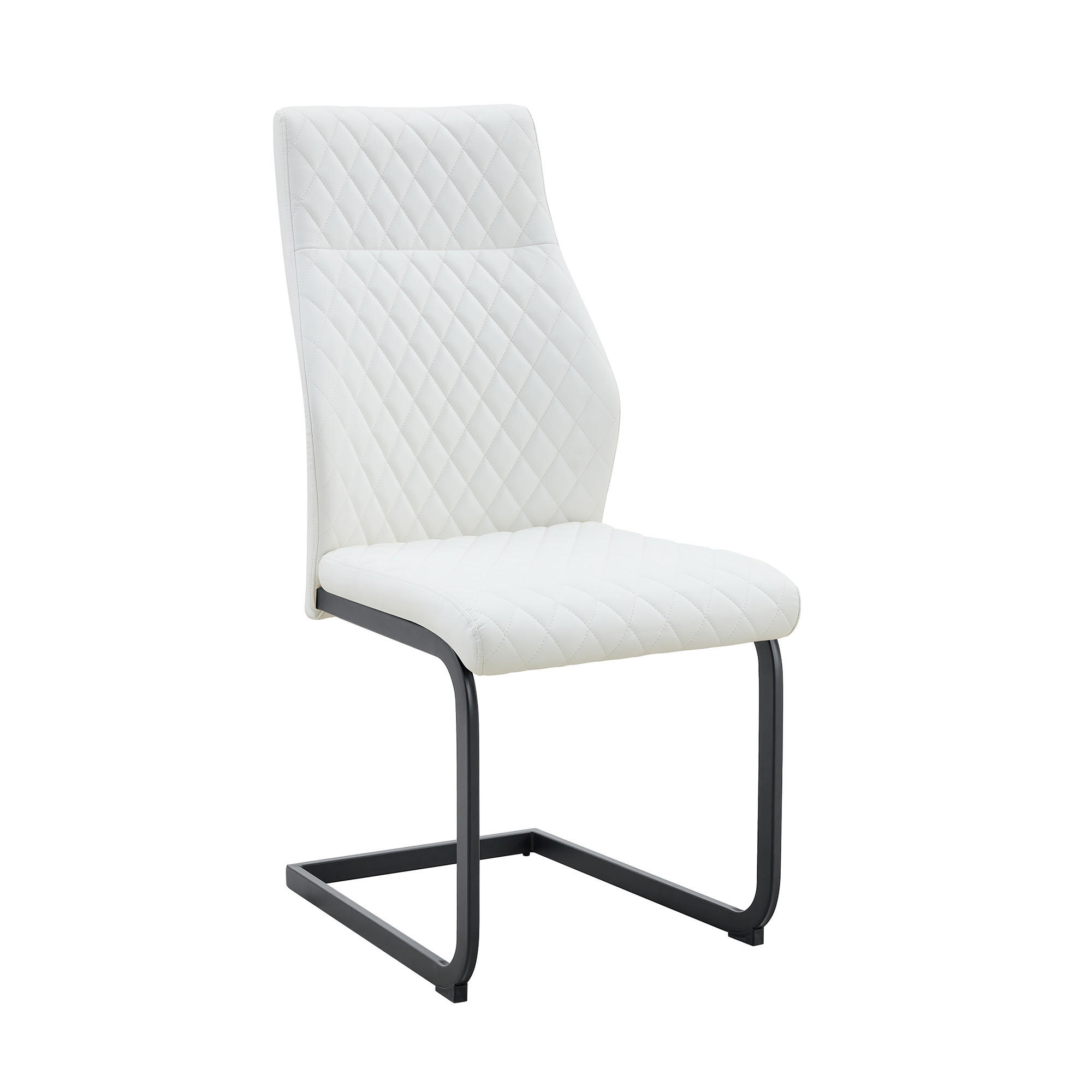 SCHWINGSTUHL DE-36569 2er-Set mit PU-Bezug und Metallrahmen Weiß - Weiß, Metall (63/100/43cm) - ComfortXL