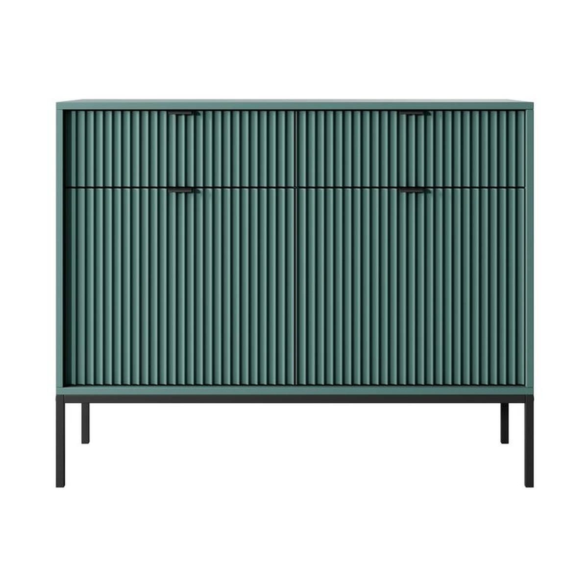 KOMMODE – KSZ104 – 104 cm – NOVA – Grün - Grün, Holzwerkstoff (104/83/39cm) - hi-markt