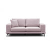 SOFA MEDIOLANE 2,5-Sitzer, rosa - Rosa, Holzwerkstoff/Textil (203/87/96cm) - Courtois Laville
