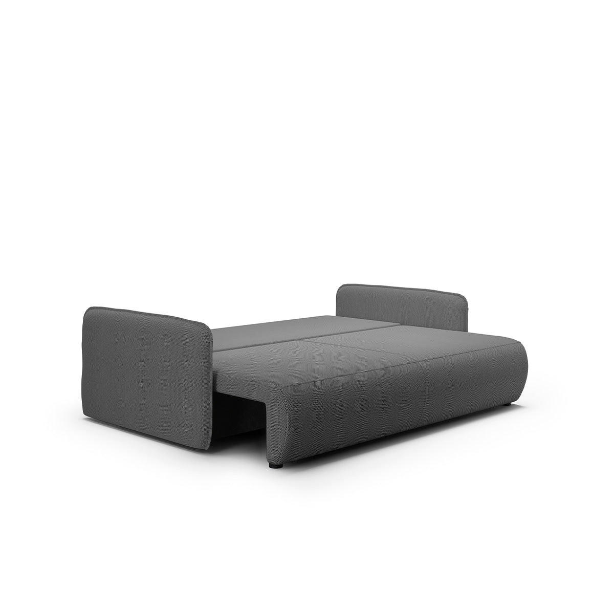 SOFA Claudio 3 Sitzplätze Dunkelgrau - Grau, Holz (216/86/105cm) - Petits-meubles