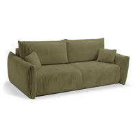SOFA Hallora - Olive (Tilia 37) - Olivgrün, Holzwerkstoff (240/88/108cm) - Möblo