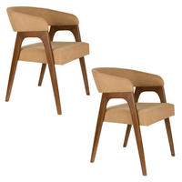 ESSZIMMERSTUHL Adamello Beige - 2 er Set - Beige, Textil (54.5/74/58cm) - Dutchbone