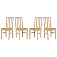 ESSZIMMERSTUHL 4x "BOS 12 D", sonoma - Beige/Buchefarben, Holz (43/83/40cm) - Leaf Design