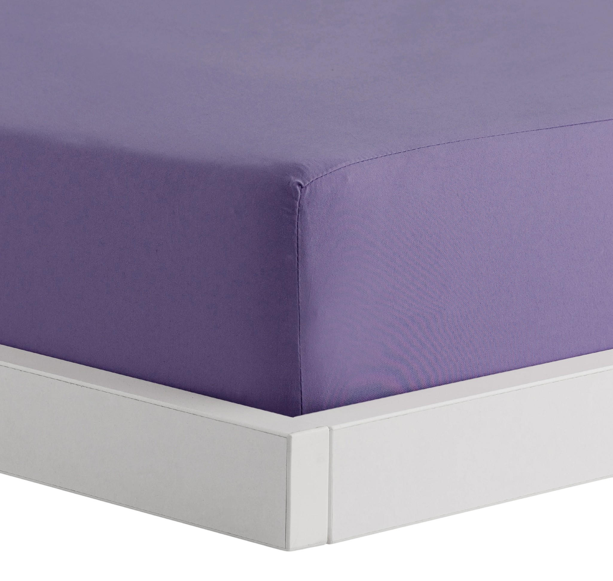 SPANNBETTTUCH Micros - Violett, Textil (140/200cm) - home&you