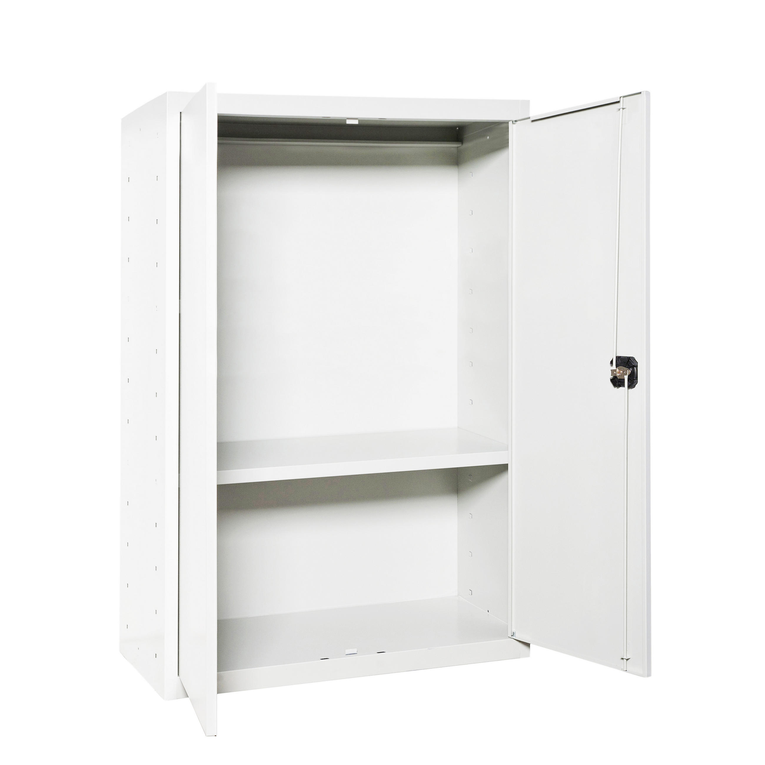 STAHLSCHRANK Amego HxBxT 90x80x40 cm 1x Fachboden Weiß-Weiß - Weiß, Metall (80/90/40cm) - PROREGAL