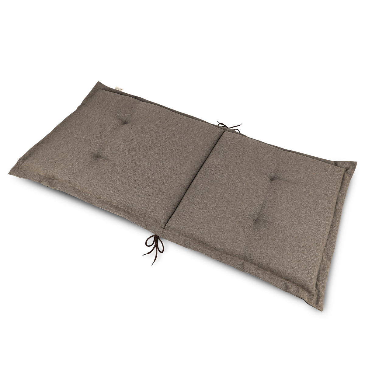 NIEDERLEHNERAUFLAGE HighLux NL 105/50/7cm Taupe 4tlg - Taupe, Textil (50/7/105cm) - Beautissu 