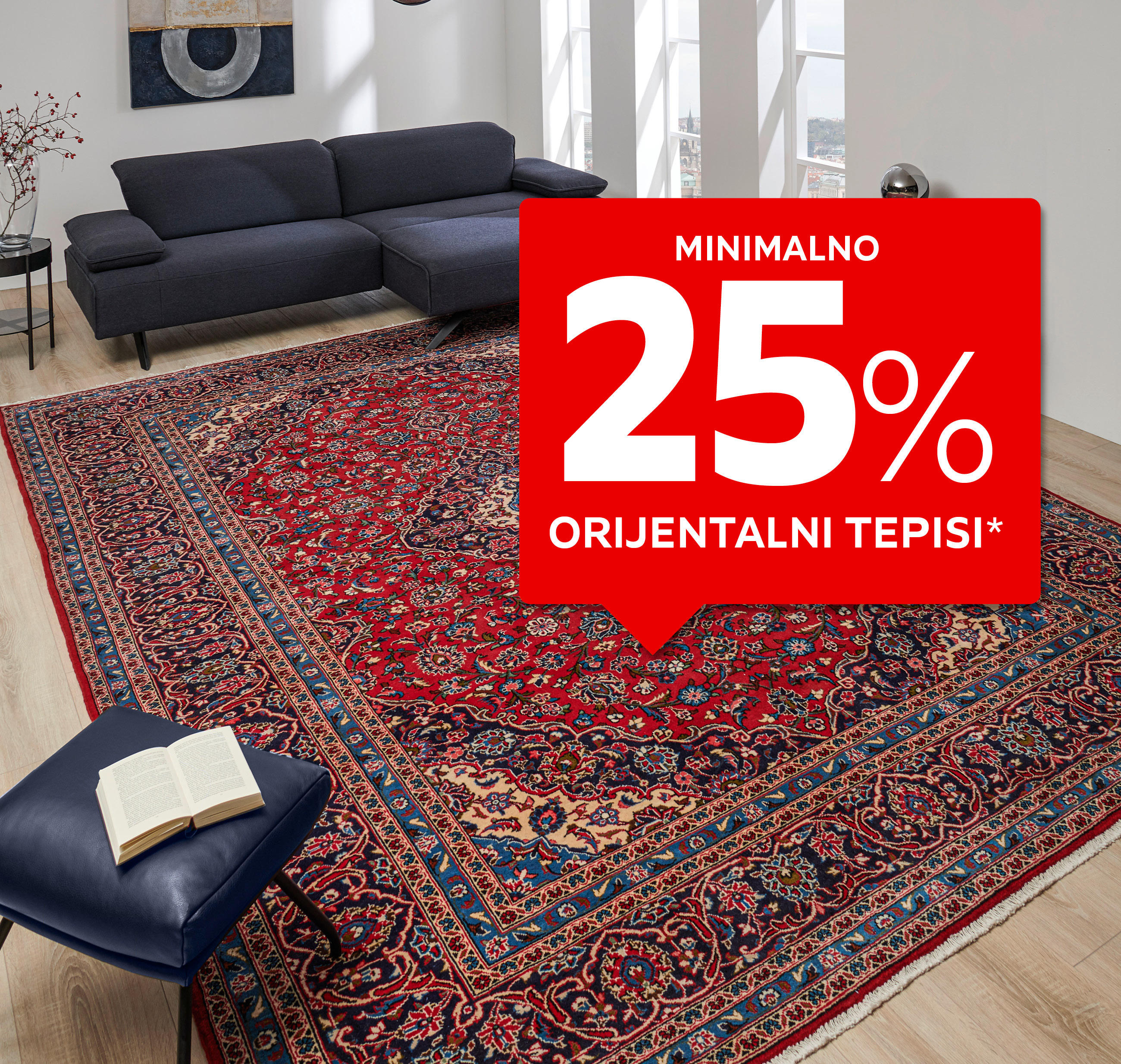 Minimalno 25% orijentalni tepisi*