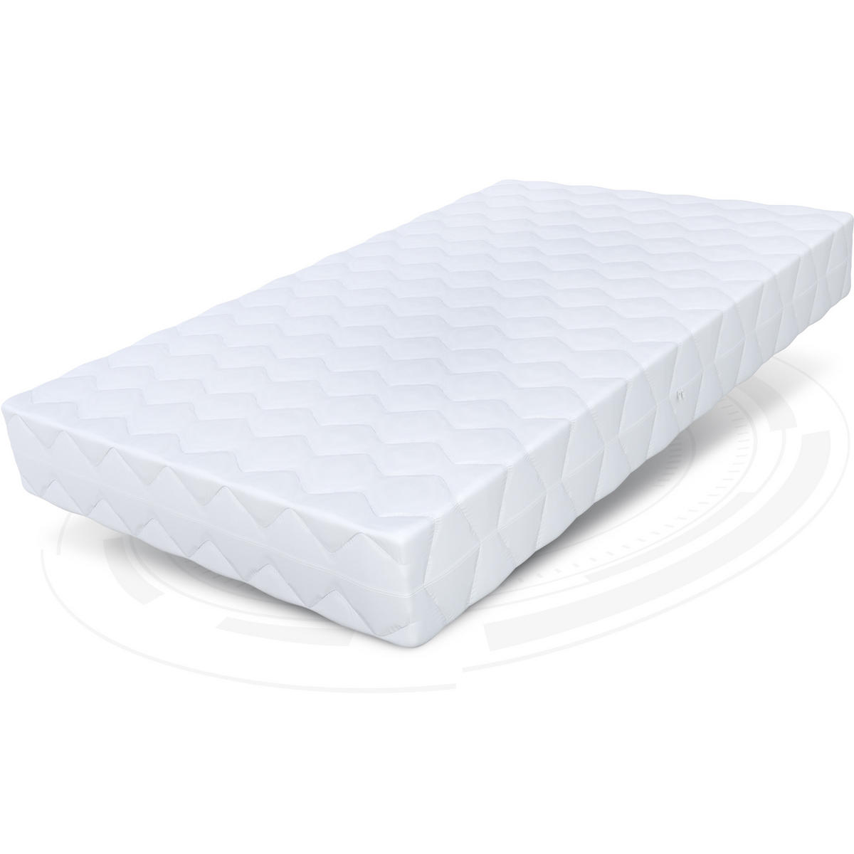 TASCHENFEDERKERNMATRATZE Home Double - Weiß, Textil (160/200cm) - FDM