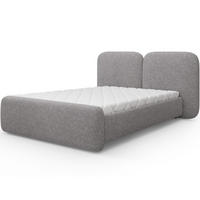 POLSTERBETT Ollival 180x200 cm mit Bettkasten und Metallrahmen – Modernes Designbett ohne Matratze - Grau, Kunststoff (180/200cm) - Wohnideebilder