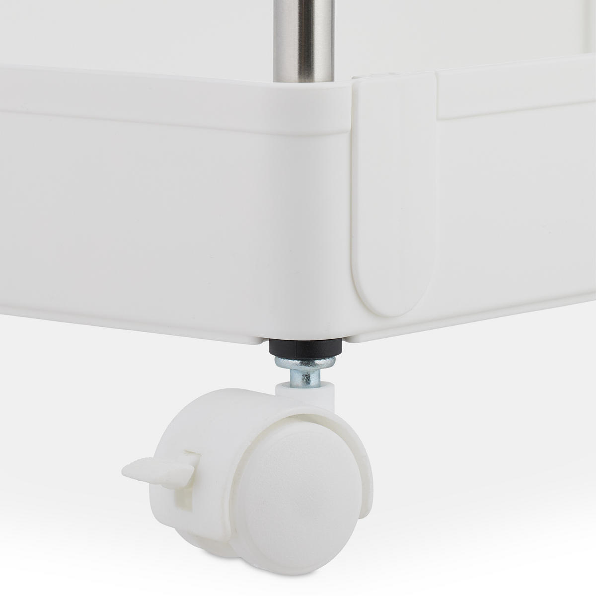 NÁBYTOK do nich - biela, kov/plast (41.5/88/23.5cm) - Relaxdays