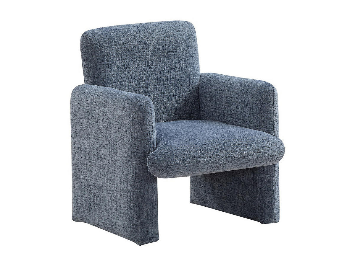 SESSEL mit gerader Rückenlehne - 1 Person - Stoff - Blau - - Blau, Textil (53/61.5/52.5cm) - Vente-Unique