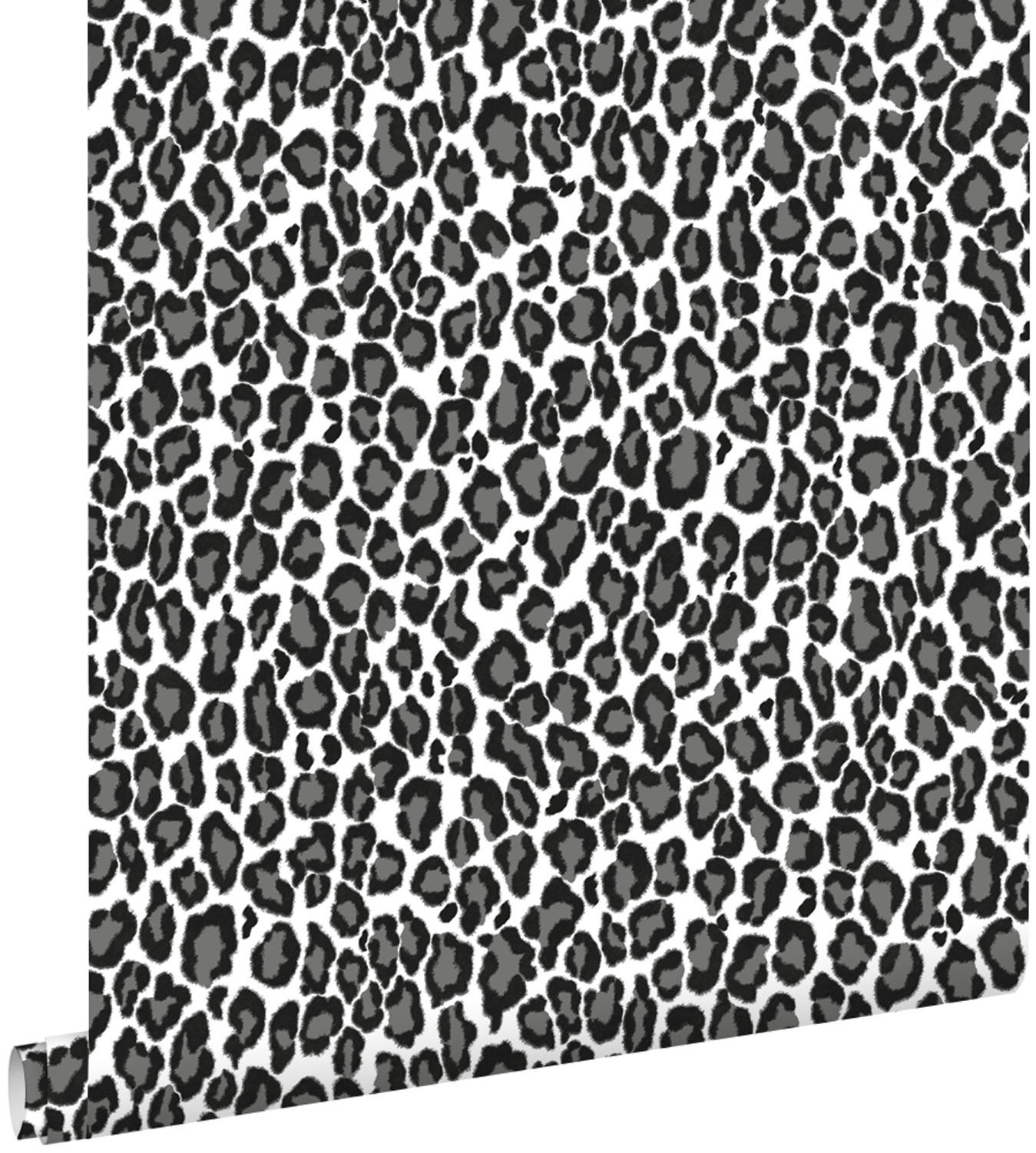 TAPETE Panter 53 cm x 10.05 m - Schwarz, Papier (53/1000cm) - ESTAhome