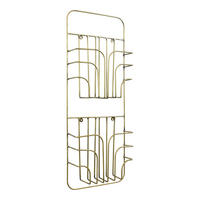ZEITSCHRIFTENSTÄNDER Rowan Messing - Messingfarben, Metall (27/75/8cm) - LOFT42