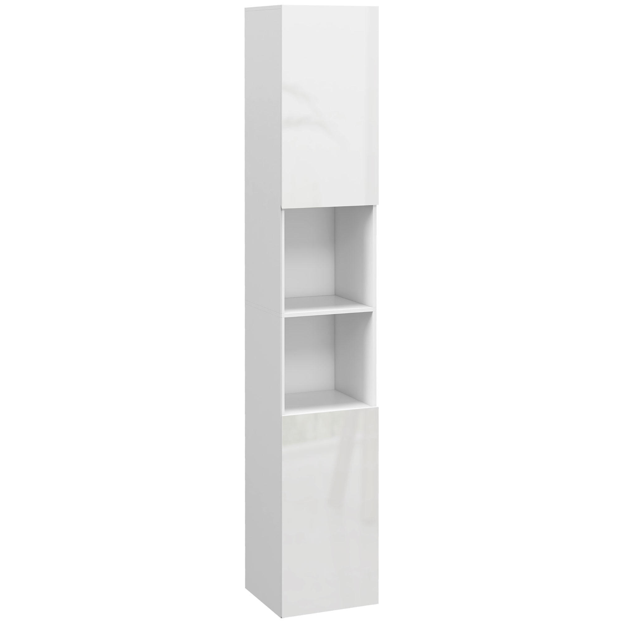 HOCHSCHRANK DE-12391 30/30/182 cm Weiß - Weiß, Holzwerkstoff (30/181.5/30cm) - ComfortXL