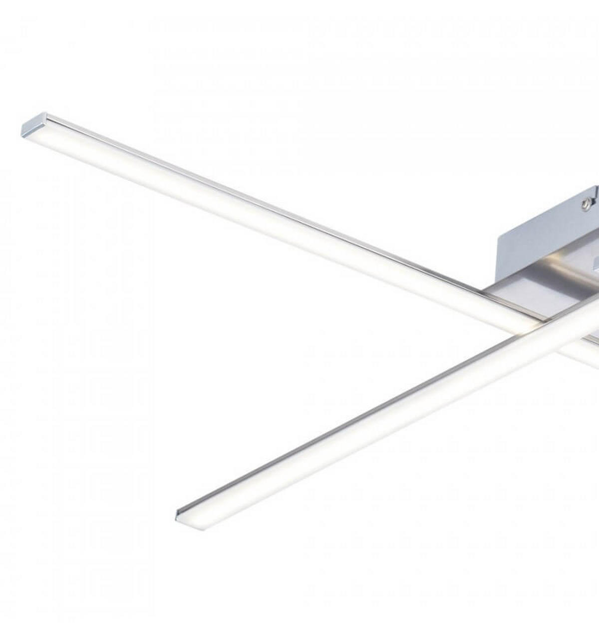 DECKENLEUCHTE YUNA, Nickel, 75cm - Nickelfarben, Metall (75/75/8.5cm) - KOSILUM