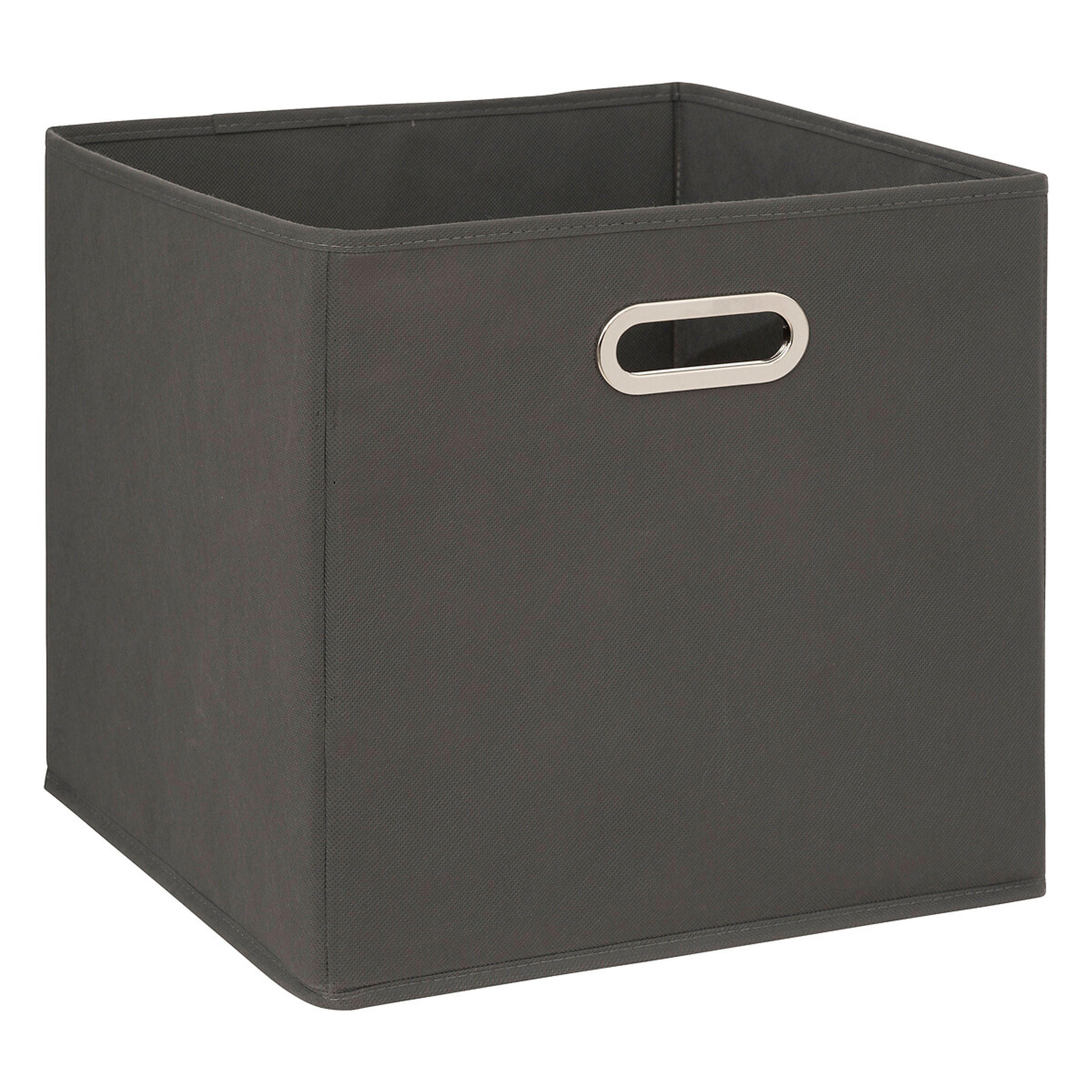 AUFBEWAHRUNGSKORB Mix N Modul, Pappe, PP-Kunststoff, Grau, 31 x 31 cm - Grau, Papier (31/31/31cm) - 5five Simply Smart