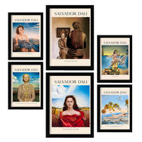 POSTER Set Mit 6 Salvador Dali 2 Sammlung A3 & A4 Rahmenlos - Klar, Papier (29/3cm) - Nacnic