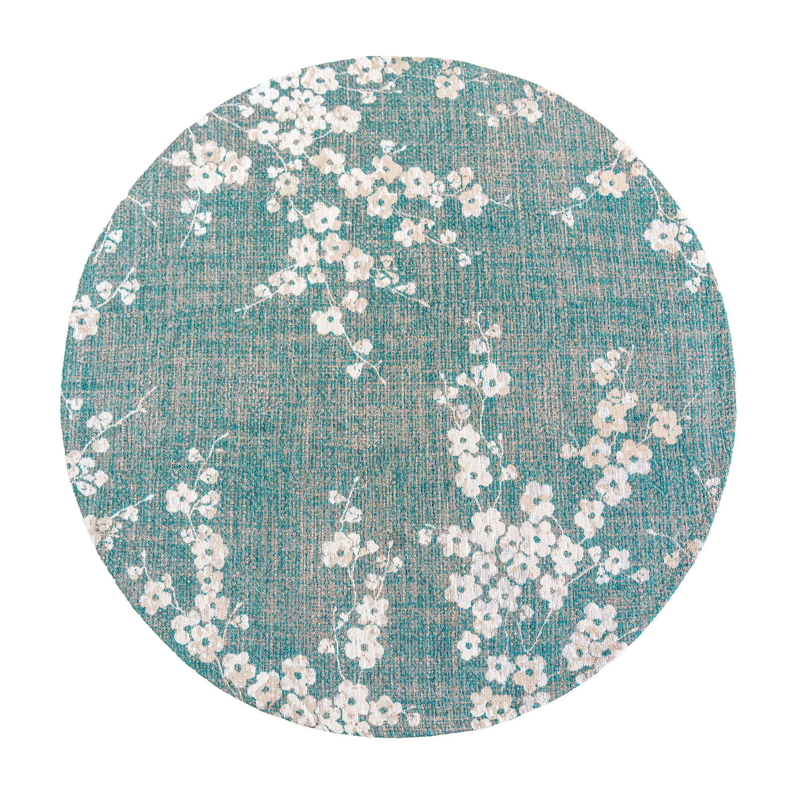TEPPICH Lake Blue Sakura 240/240 cm - Blau, Textil (240/240cm) - Louis De Poortere