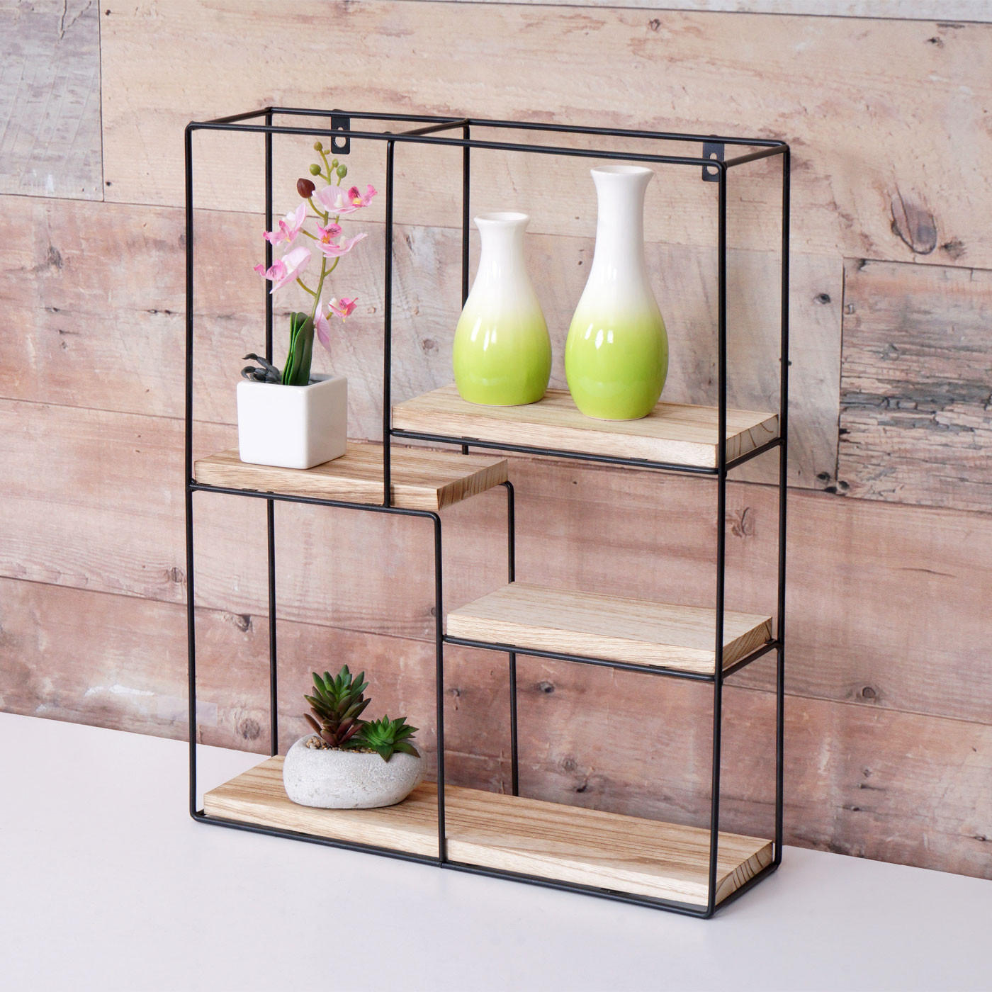 WANDREGAL Beige - Beige, Holz (40/51/11cm) - MCW