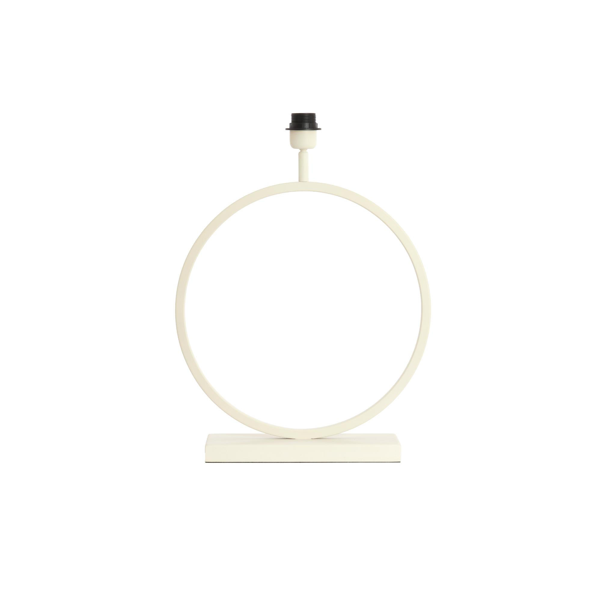 LAMPENFUSS Liva Weiß 40/12.5/57 cm - Weiß, Metall (40/12.5/57cm) - Light & Living