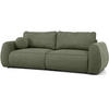 3-SITZER Schlafsofa Bravo mit Eckfunktion, mit zwei Bettkasten, Grün - Schwarz/Grün, Textil (257/96/110cm) - Beautysofa