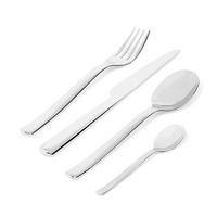BESTECKSET Ovale - REB09S24 - 24-teilig - von Ronan & Erwan Bouroullec - Silberfarben, Metall - Alessi