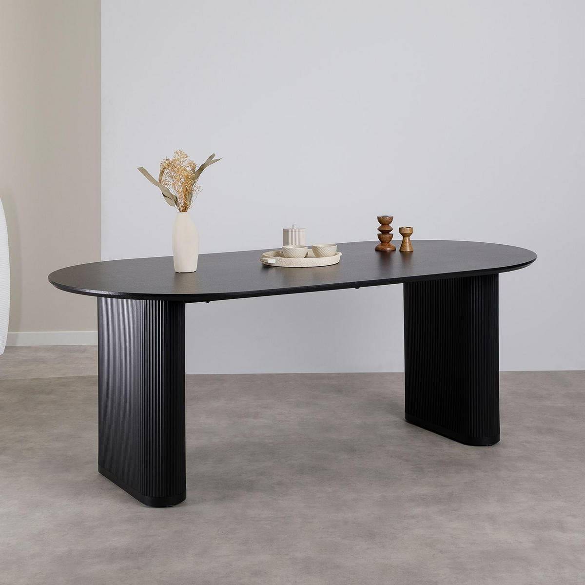 ESSTISCH DONOVAN schwarz - Schwarz, Holzwerkstoff (100/200/75cm) - IDIMEX