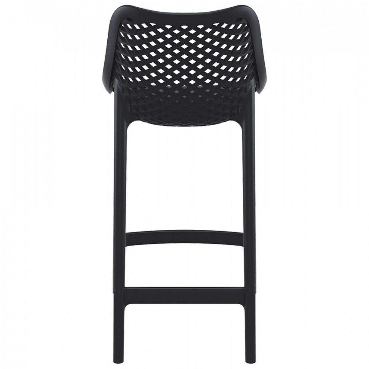 BARHOCKER Schwarz 44x95x51cm - Schwarz, Kunststoff (44/95/51cm) - AlterEgo