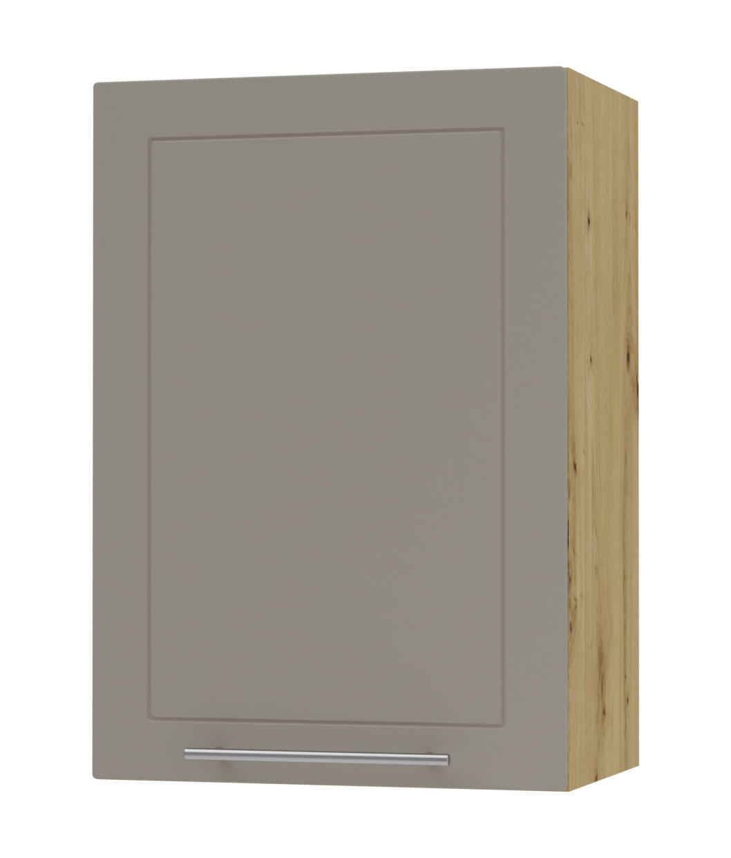 KÜCHENHÄNGESCHRANK Kvantum W2/50 Beige Matt / Eiche Artisan Matt 50 / 32,5 / 72cm - Beige/Eiche Artisan, Holz/Holzwerkstoff (50/72/32.5cm) - Feldmann-Wohnen