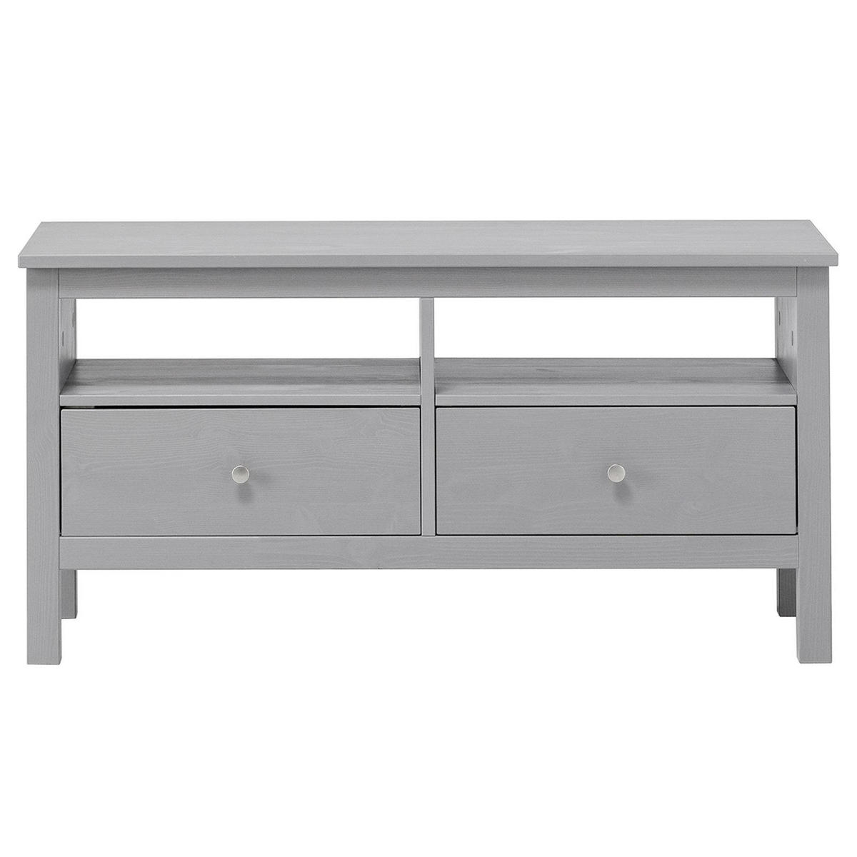 KOMMODE Massivholz 37/110/55 cm - Grau, Holz (110/55/37cm) - hagge home