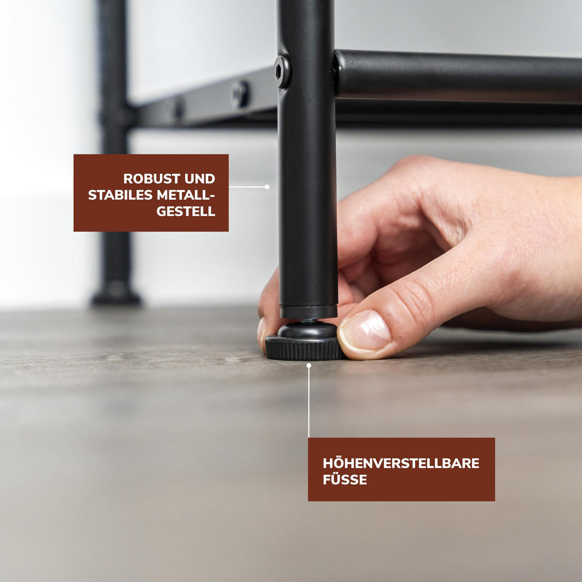 SCHUHREGAL, schwarz - Schwarz, Metall (79.5/36/31cm) - eluno