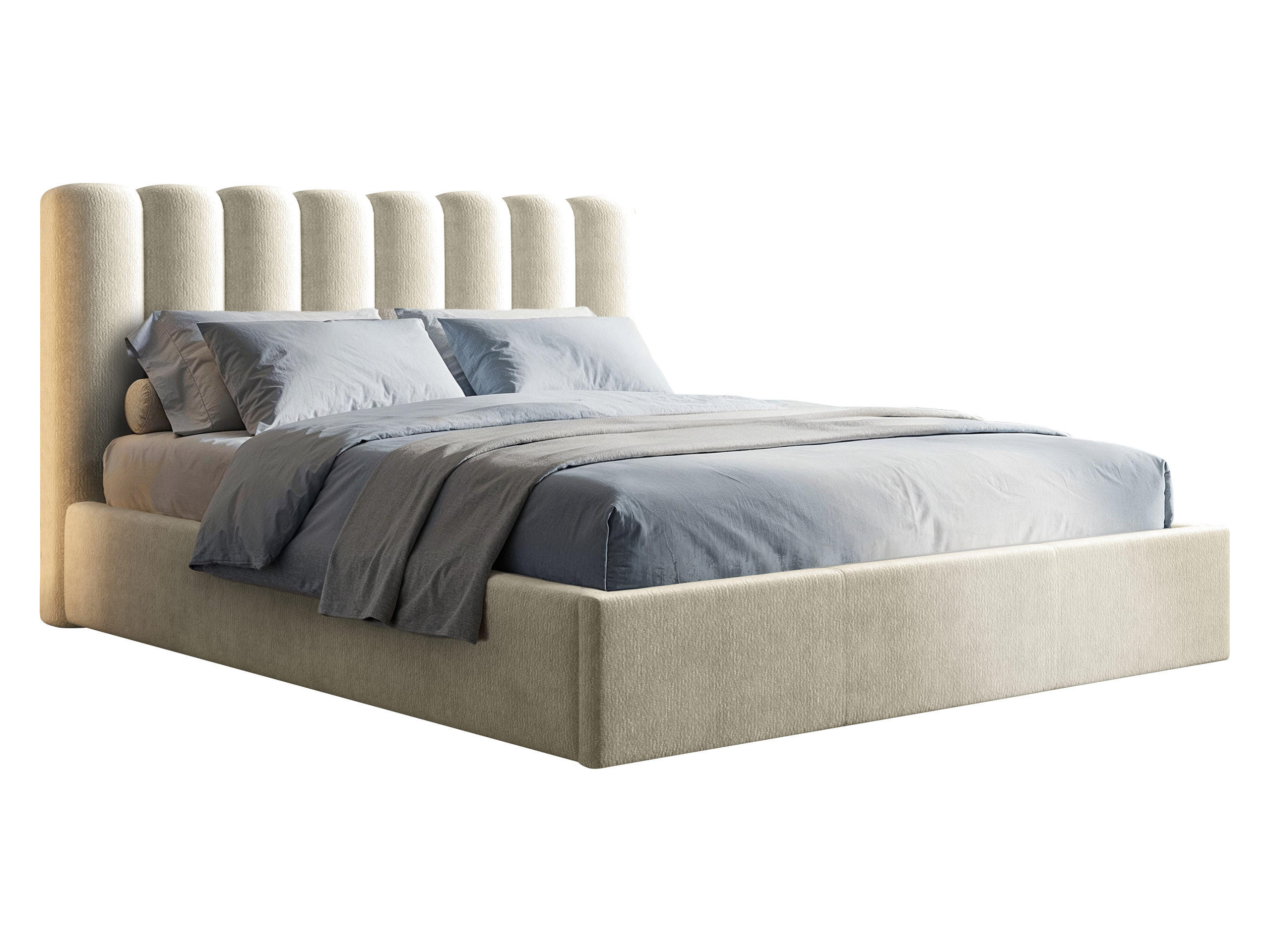 POLSTERBETT Nox - Beige/Naturfarben, Holzwerkstoff/Textil (180/200cm) - MIRJAN24
