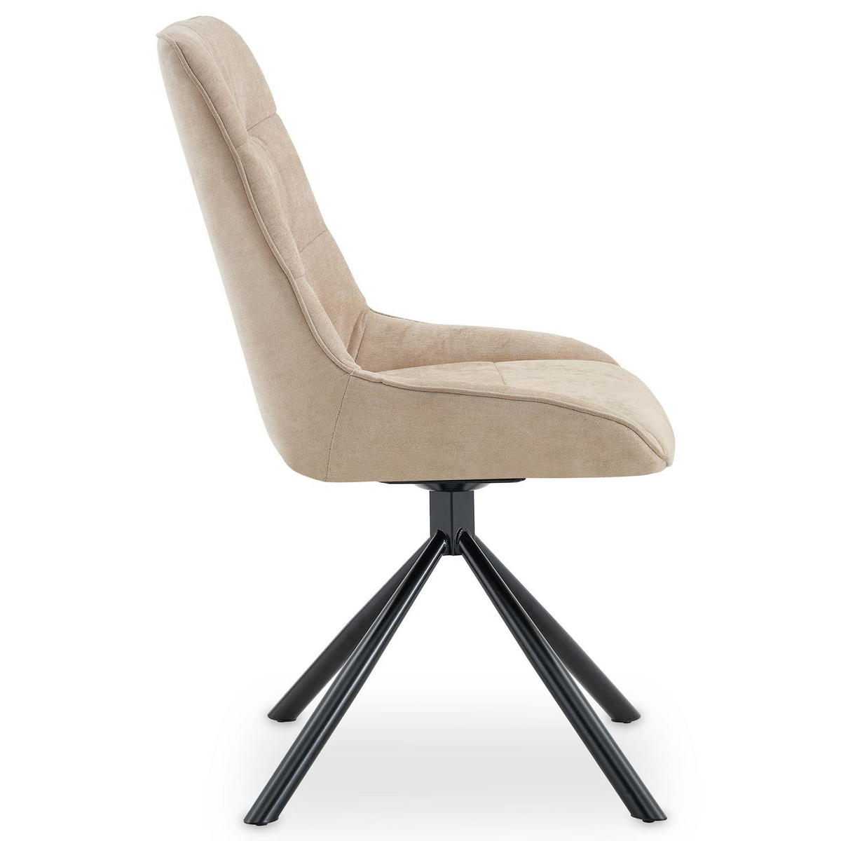 ESSZIMMERSTÜHLE LIBRA 2er-Set beige - Beige, Textil (50/90/60cm) - IDIMEX
