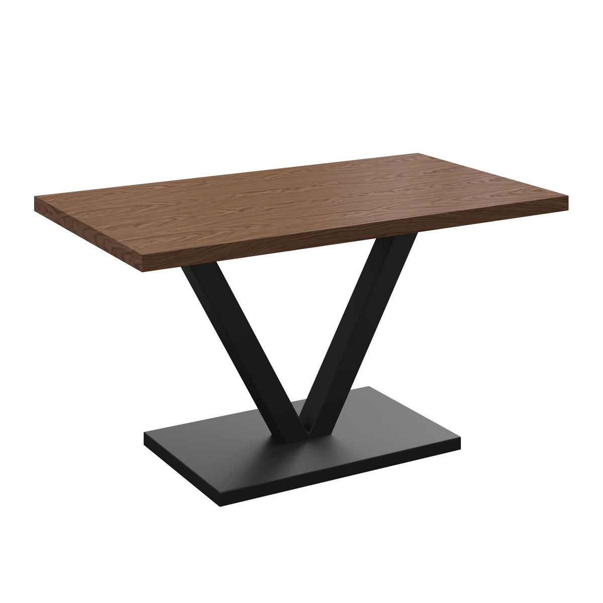 ESSTISCH Loca Walnussfarben MDF ca. 140 /80 /76 cm - Walnussfarben, Holz (80/140/76cm) - Bessagi Home