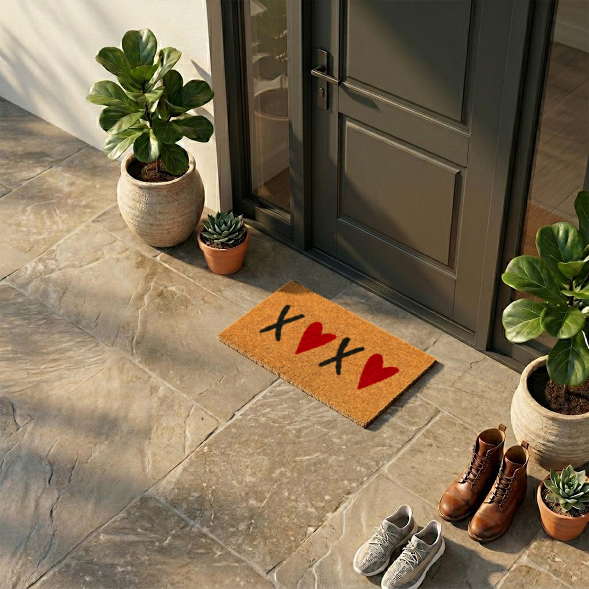 ROHOŽ - viacfarebná, textil/plast (60/40cm) - Relaxdays
