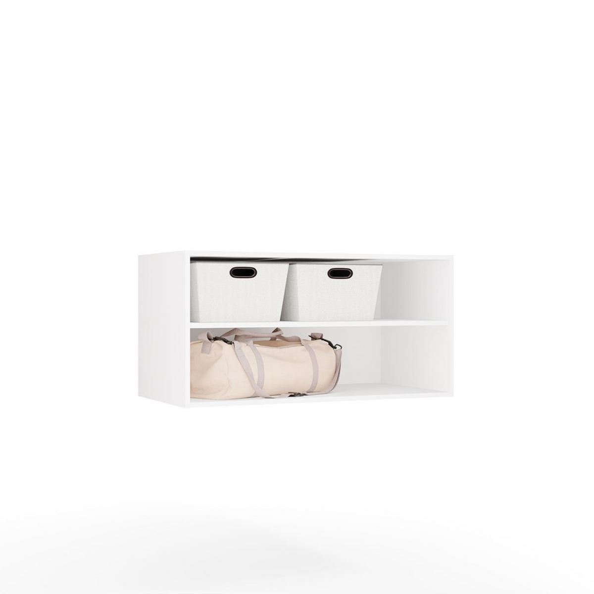 GARDEROBSSKÅP Vit 260/250/50 - Vit, Träbaserade material (260/250/50cm) - RAUMHIRSCH FURNITURE