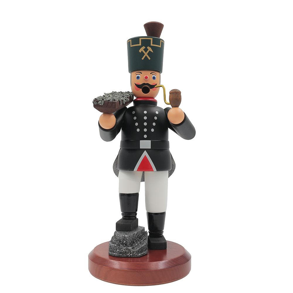 RÄUCHERMANN Bergmann mit Erzbrett 22 cm - Schwarz, Holz (10/22/10cm)